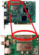 Angel II Dual TV Tuner (PCI) tuner placement