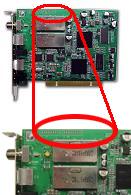 Angel Dual TV Tuner (PCI) tuner placement